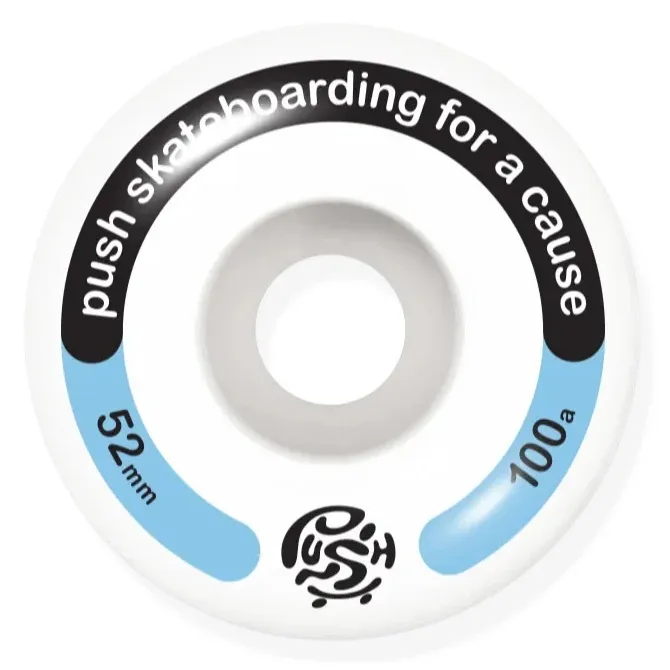 Push Yellow Man Blue 8.25 Complete Skateboard