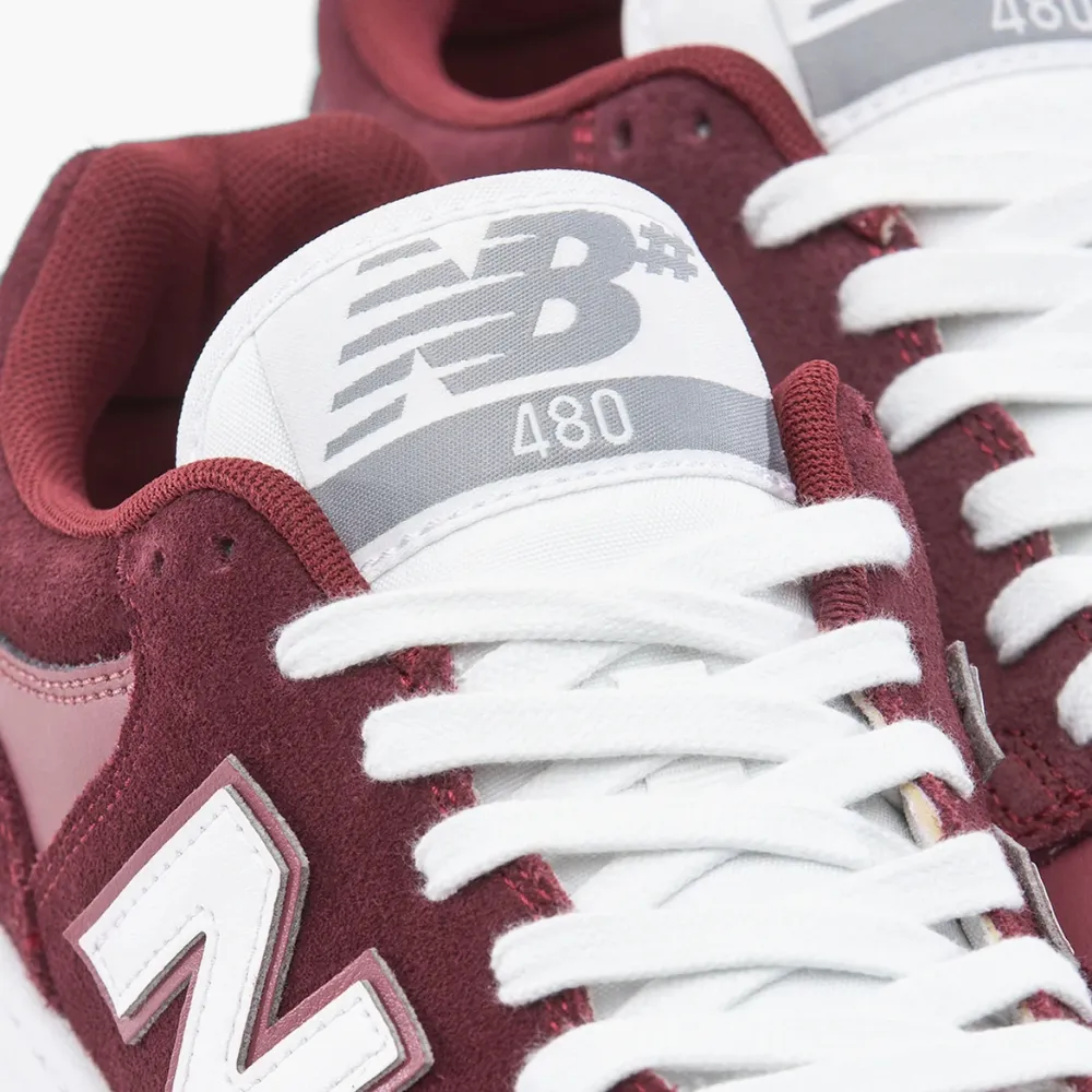 New Balance NM480BEE Burgundy White Mens Skate Shoes [Size: US 10]