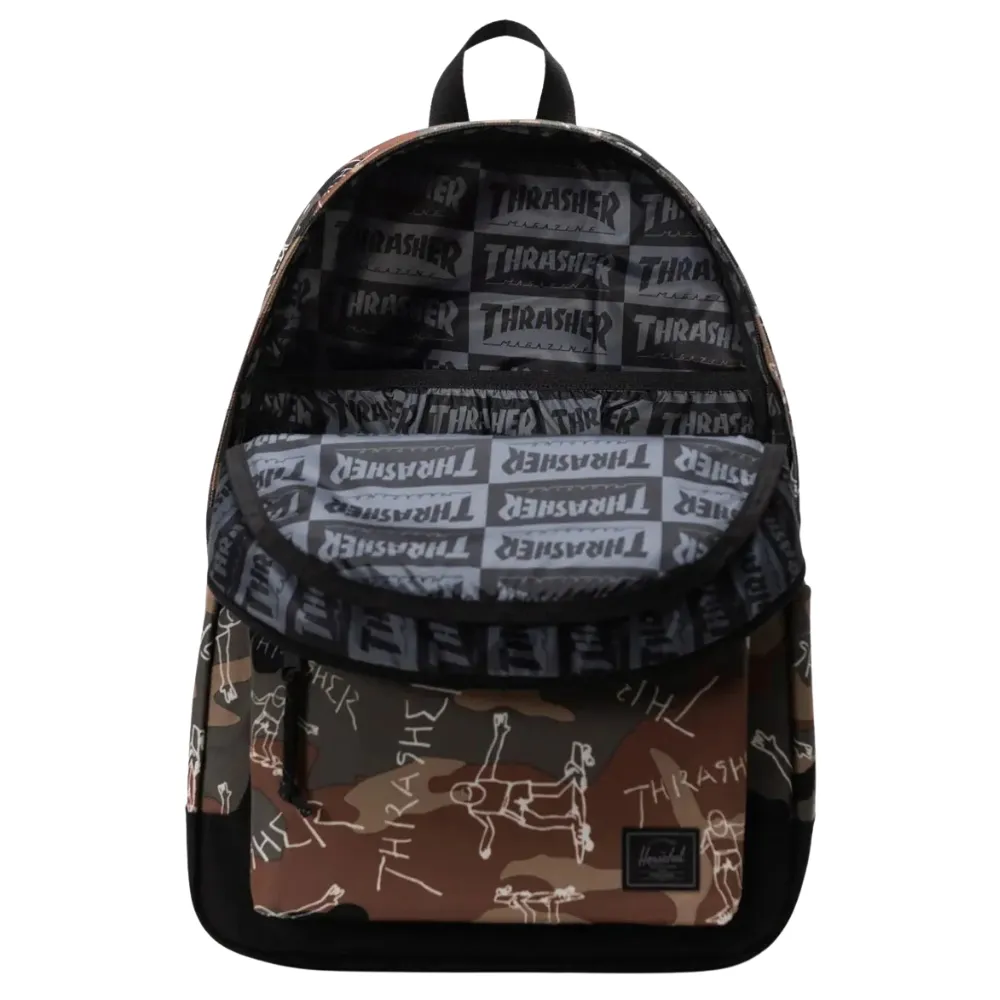 Herschel X Thrasher Gonz Classic XL 26L Woodland Camo Backpack