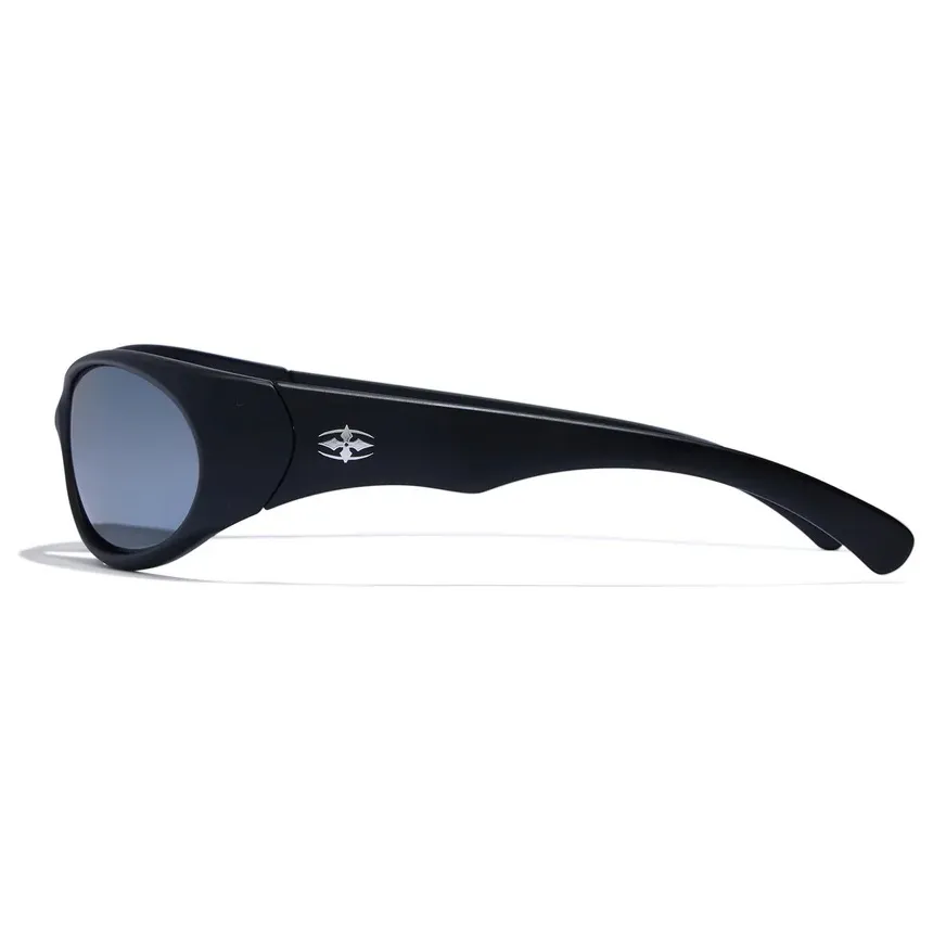 Ritual Vision Demon Speed Matte Black Silver Grey Polarised Sunglasses