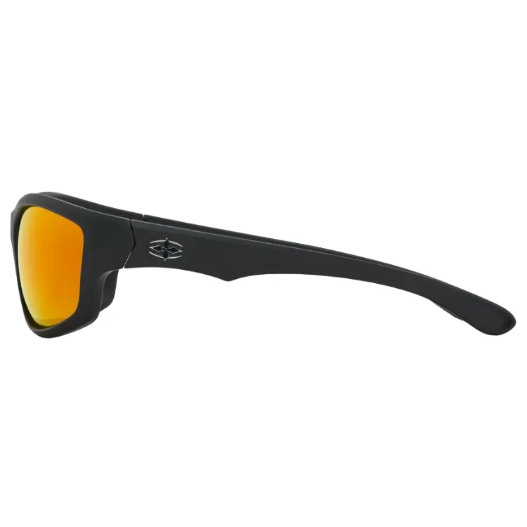 Ritual Vision Teenage Zero Matte Black Reflective Orange Polarised Sunglasses