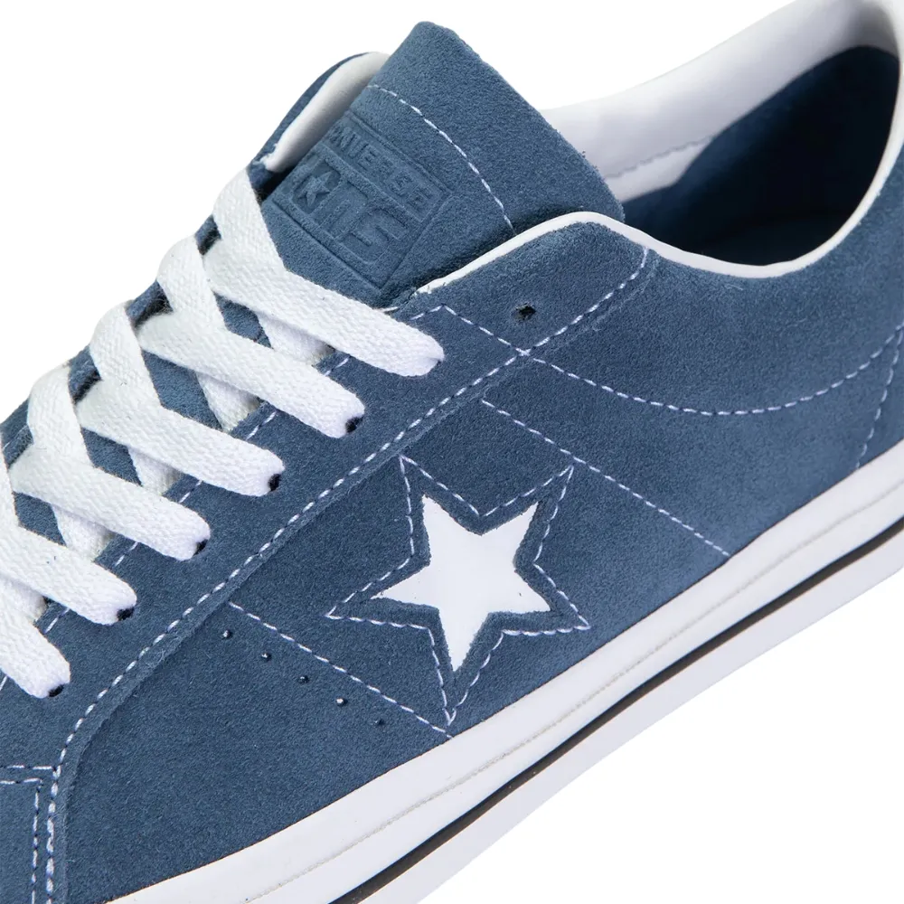 Converse One Star Pro OX Slacker Blue Black White Shoes [Size: US 9]