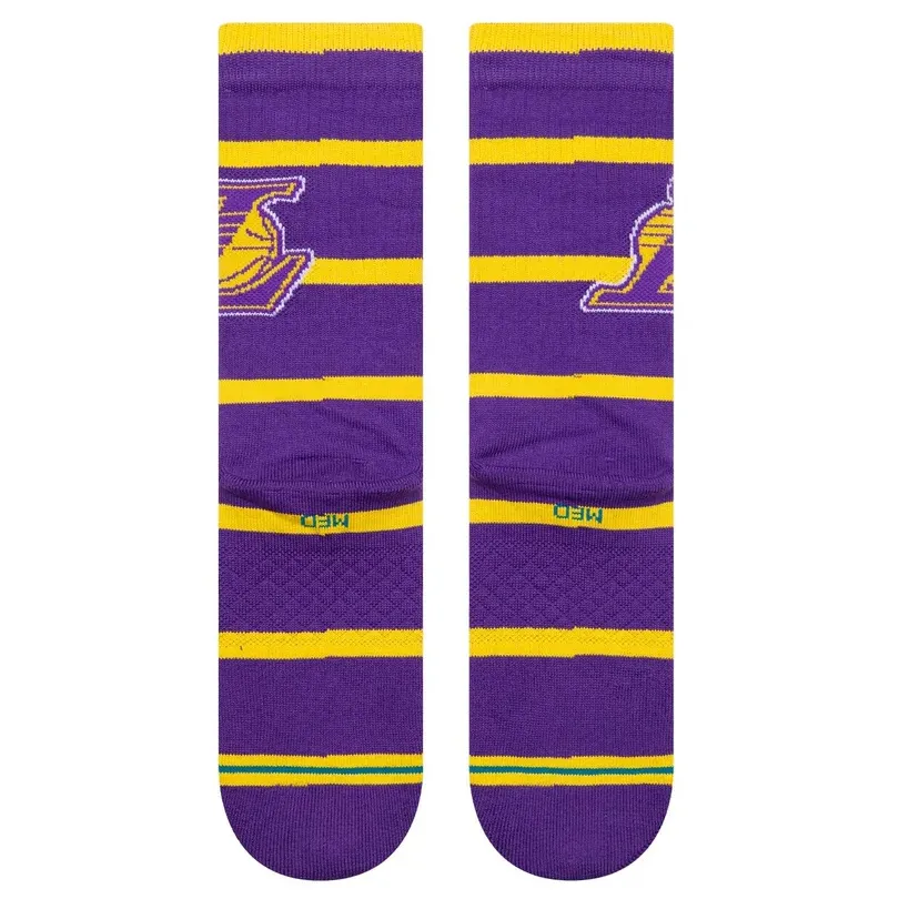 Stance Prep LA Lakers Purple Large Mens Socks