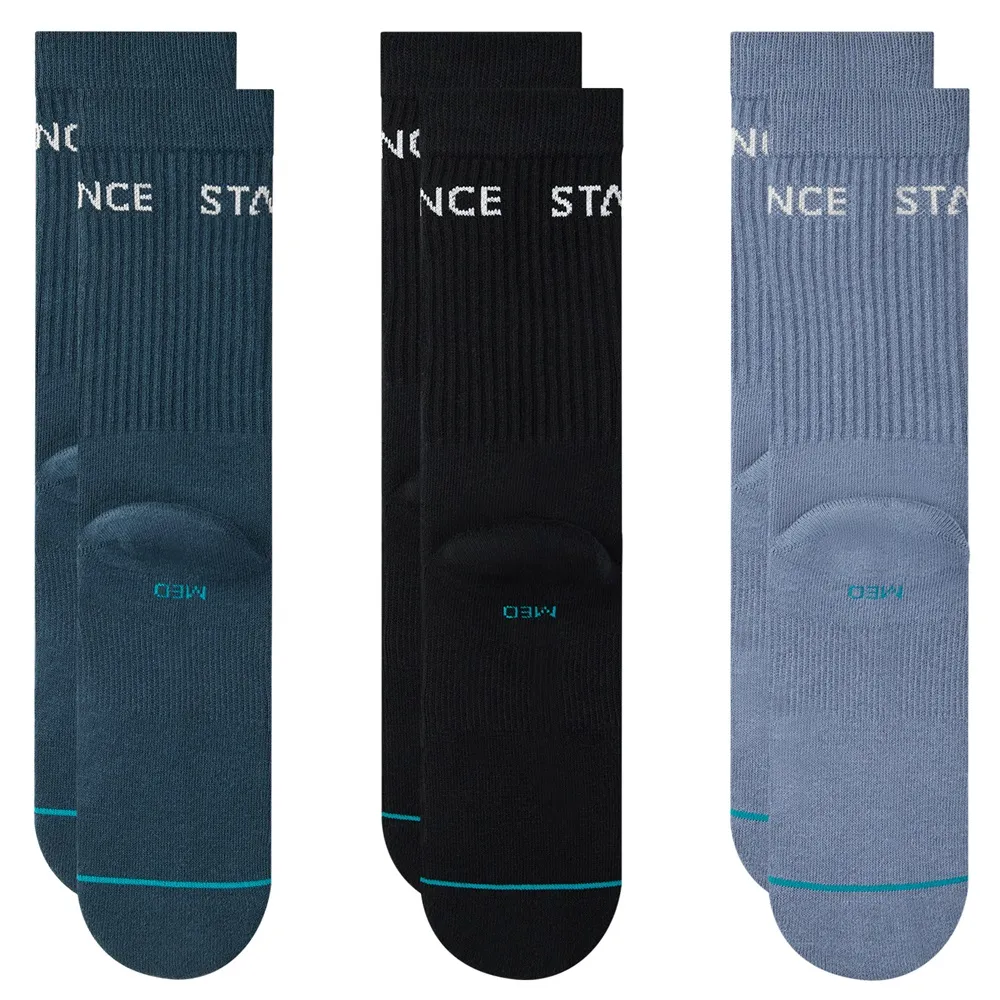 Stance Origin 3 Pack Indigo Large Mens Socks