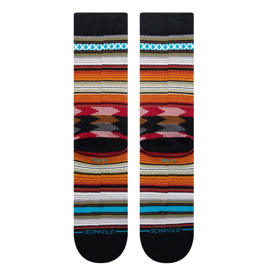 Stance Baron Black Large Mens Socks