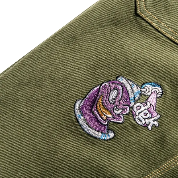 DGK Nozzle Green Denim Shorts [Size: 30]