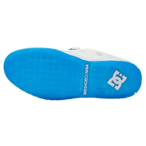DC JS 1 White Blue Mens Shoes [Size: US 10]