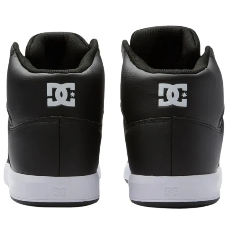 DC Cure High Top Black Black White Mens Skate Shoes [Size: US 9]