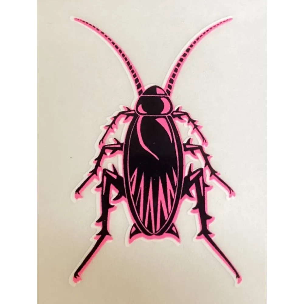 Cockroach Mini Roach Sticker [Colour: Pink]