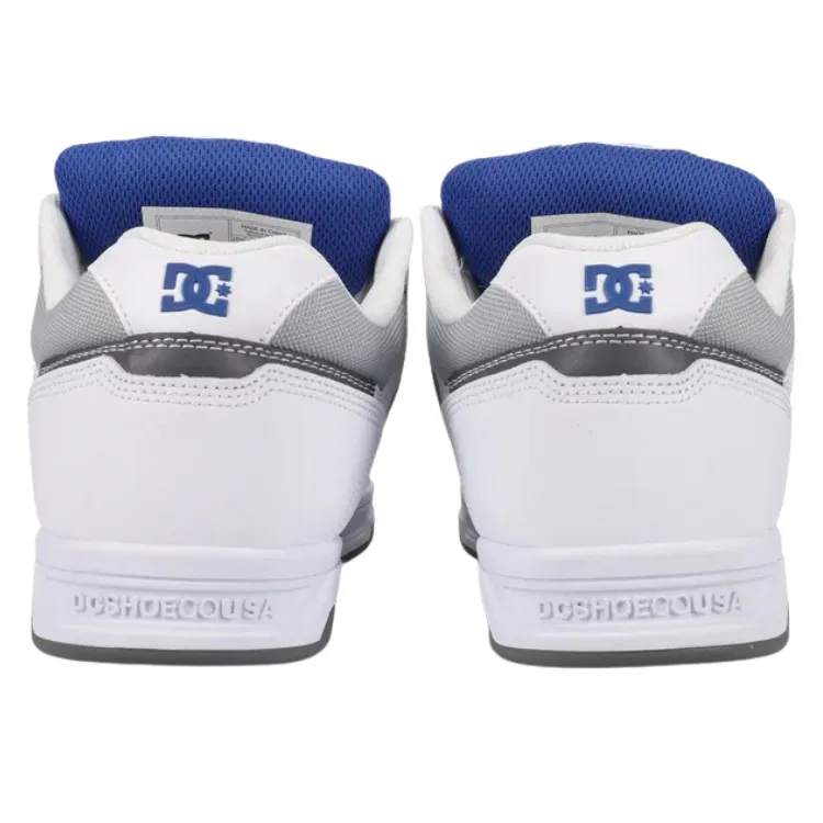 DC Stag White Blue Grey Mens Skate Shoes [Size: US 10]