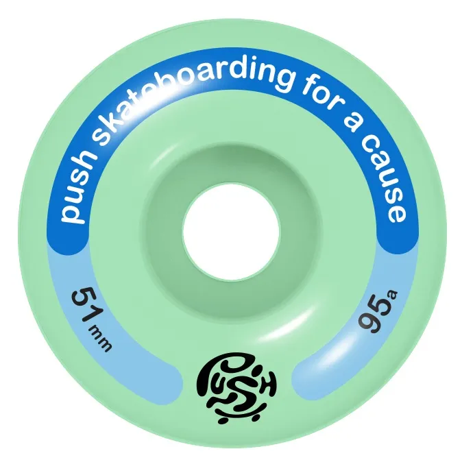 Push Gecko Eyes Green 7.5 Complete Skateboard