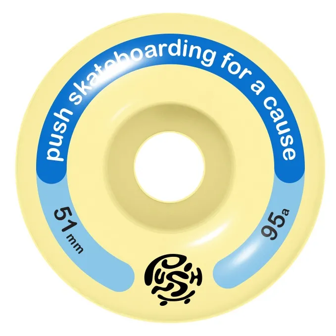 Push Yellow Man Yellow 7.25 Complete Skateboard