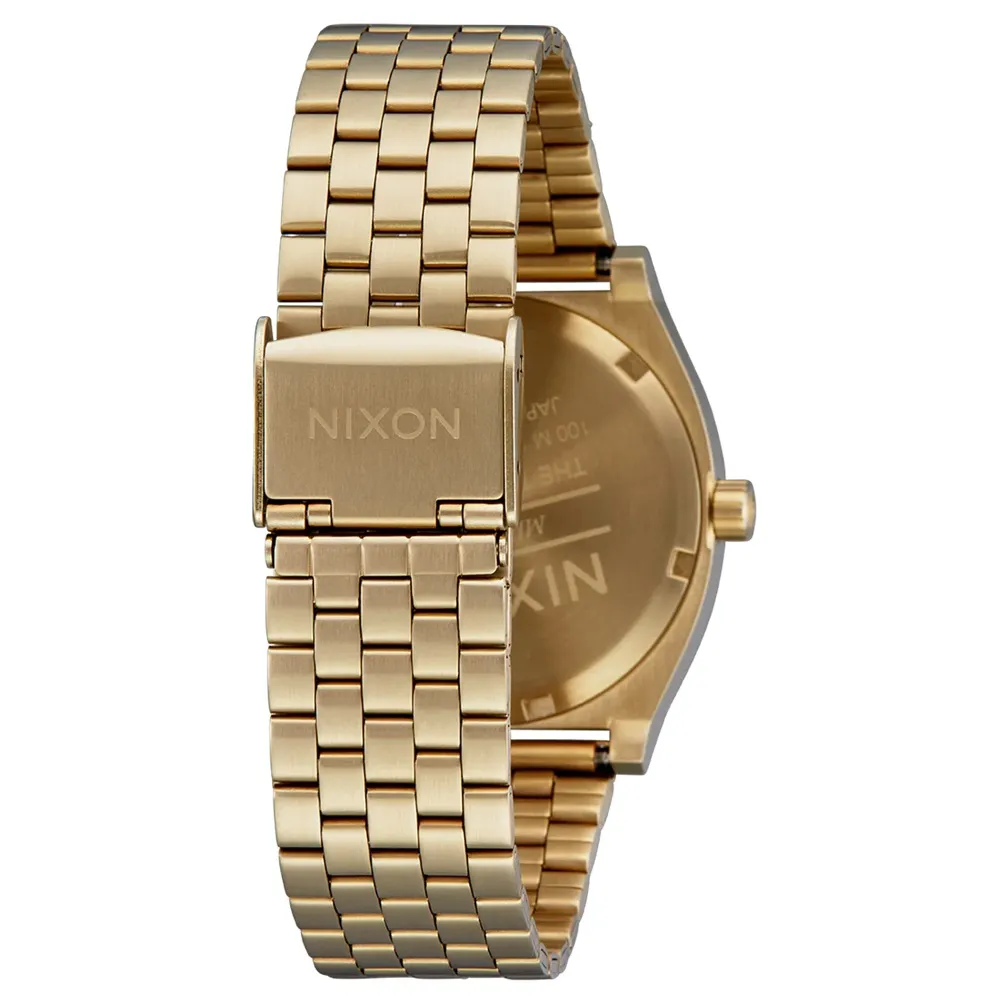 Nixon Time Teller Yellow Gold Black Red Watch