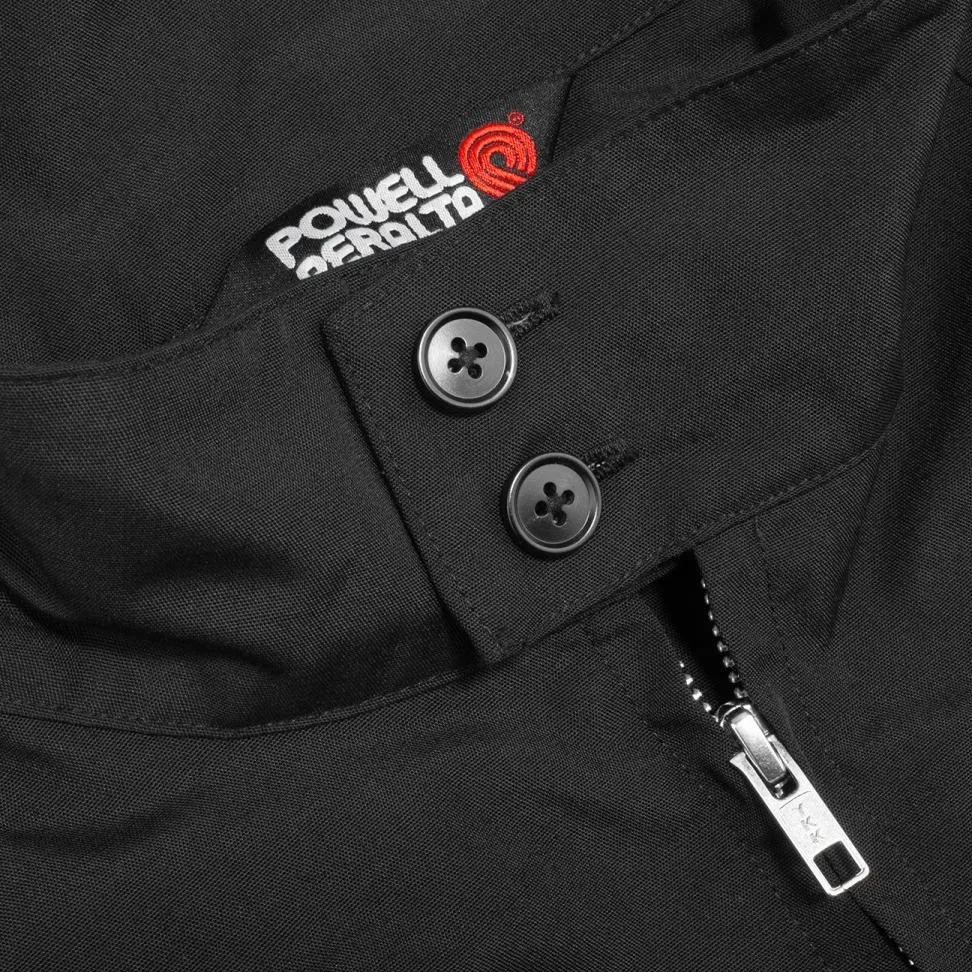Powell Peralta Cross Bones Black Jacket [Size: L]