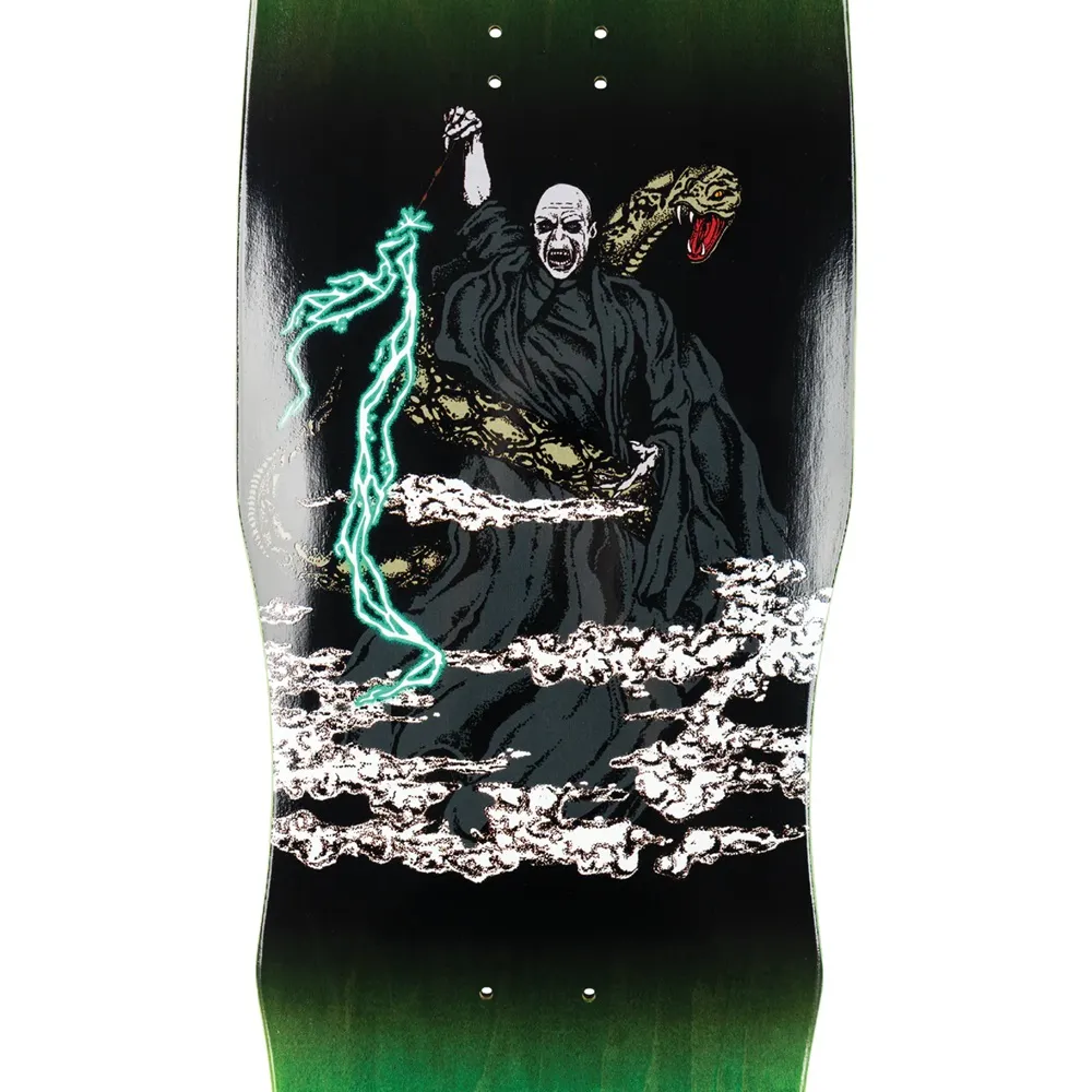 Welcome X Harry Potter Voldemort On Dark Lord Dark Green Stain 9.85 Skateboard Deck