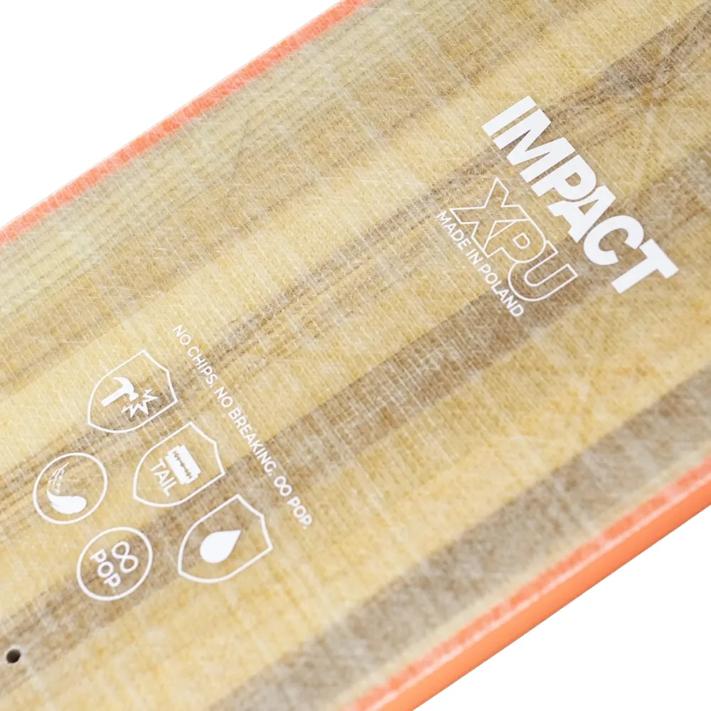Impact XPU Lite Orange Drip Twin 9.0 Skateboard Deck