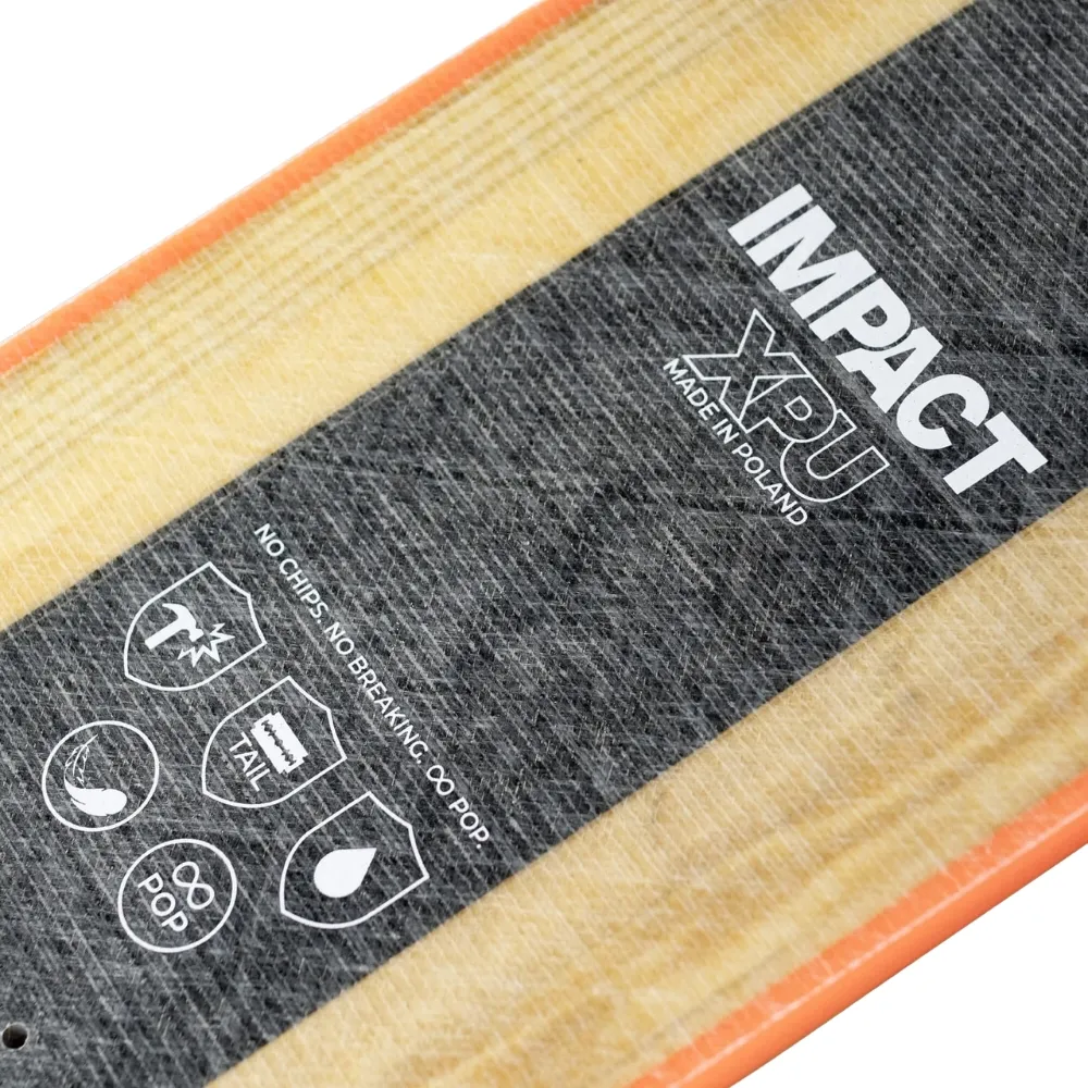 Impact XPU Orange Drip Standard 8.25 Skateboard Deck