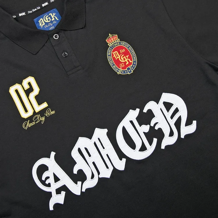 DGK Imperial Black Polo Button Up Shirt [Size: M]