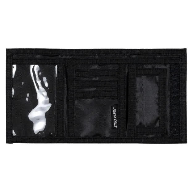 Santa Cruz Global Flame Dot Black Velcro Wallet