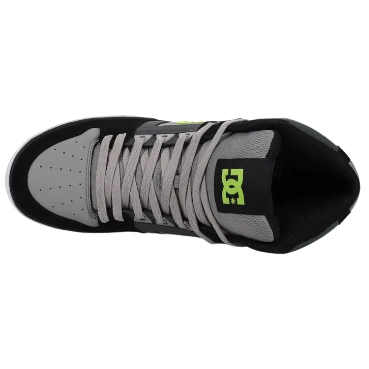 DC Pure High Top WC Grey Black Mens Skate Shoes [Size: US 11]