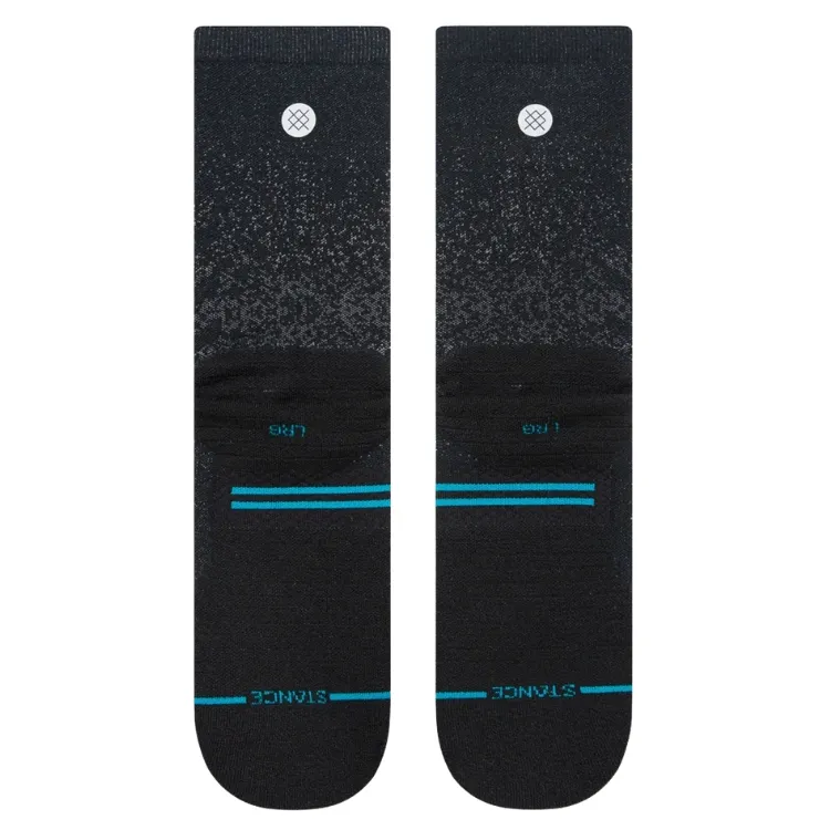Stance Run Light Crew Black Large Mens Socks