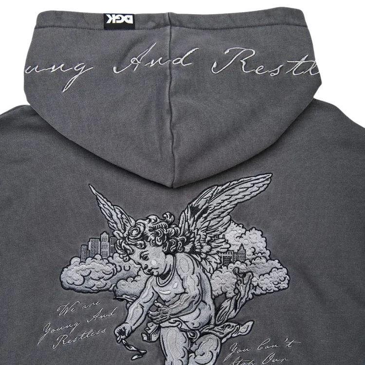 DGK Restless Washed Black Hoodie [Size: L]