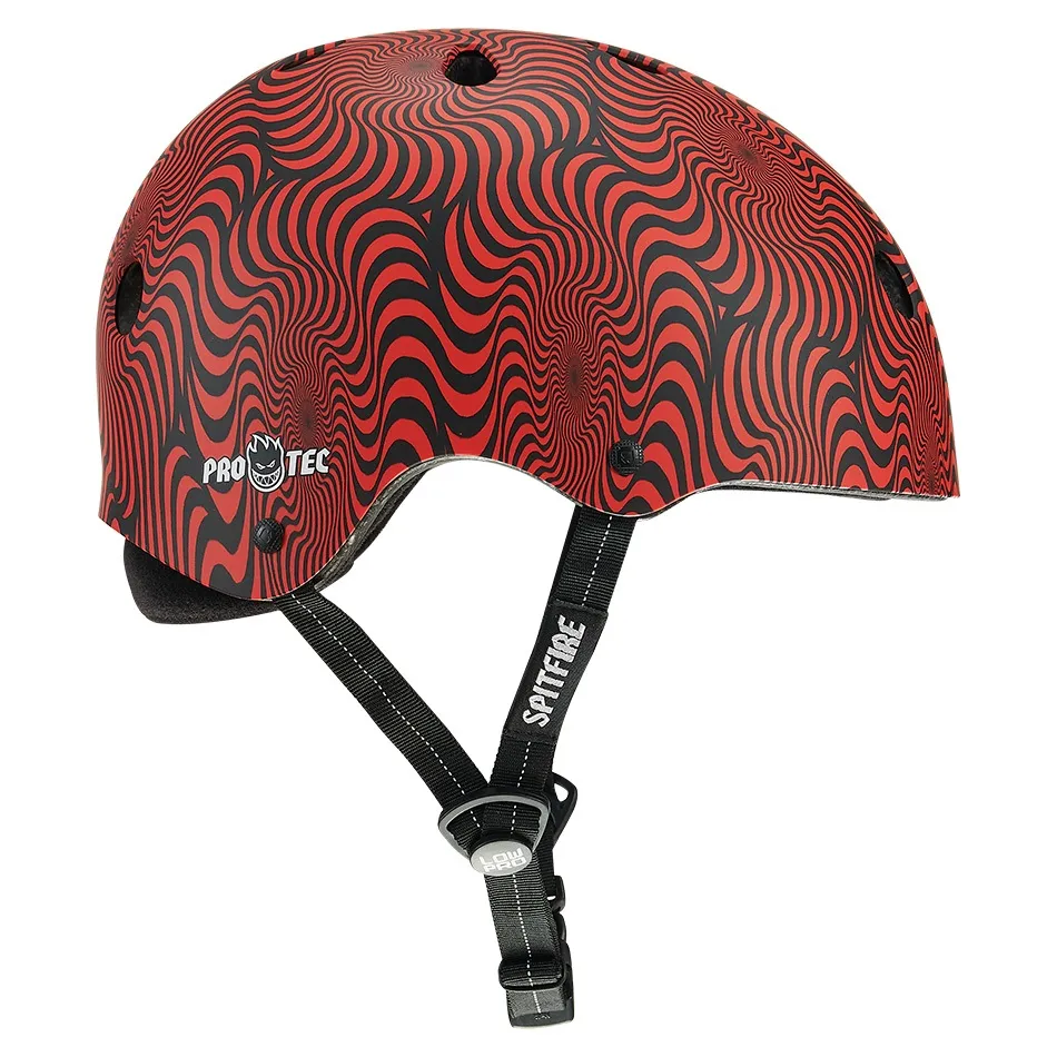 Protec X Spitfire Low Pro Certified Red Swirl Helmet [Size: XS-S]