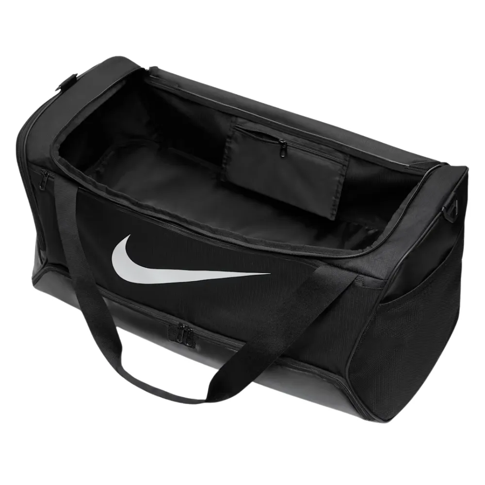 Nike Brasilia 9.5 Black White Large Training Duffel Bag