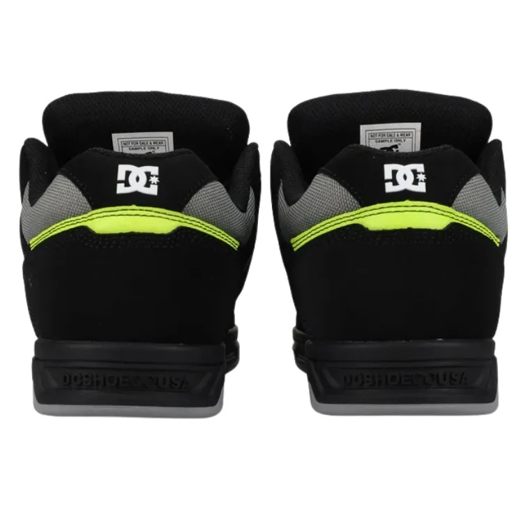DC Stag Black Grey Lime Mens Skate Shoes [Size: US 9]