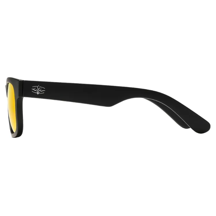 Ritual Vision Bad Habit Matte Black Orange Reflective Polarised Sunglasses