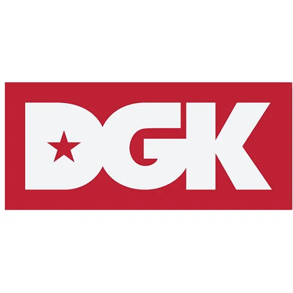 Dgk Logo XL Skateboard Sticker [Colour: Red]