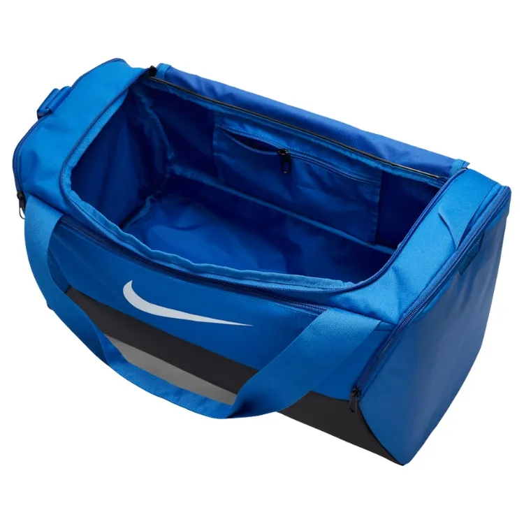 Nike Brasilia 9.5 Game Royal Black White Small Training Duffel Bag