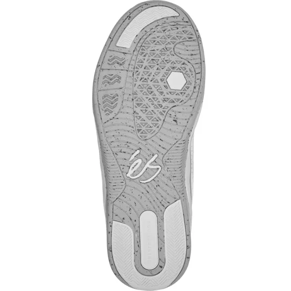 Es Imprint White Grey Mens Skate Shoes [Size: US 8]