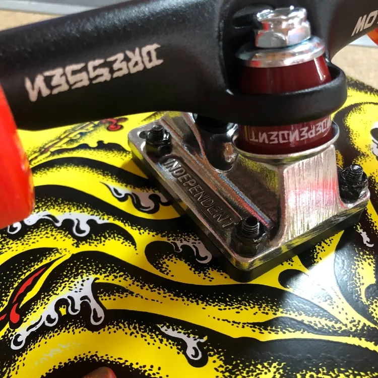 Kick Push Santa Cruz Roskopp Face Neon Yellow 9.5 Custom Complete Skateboard