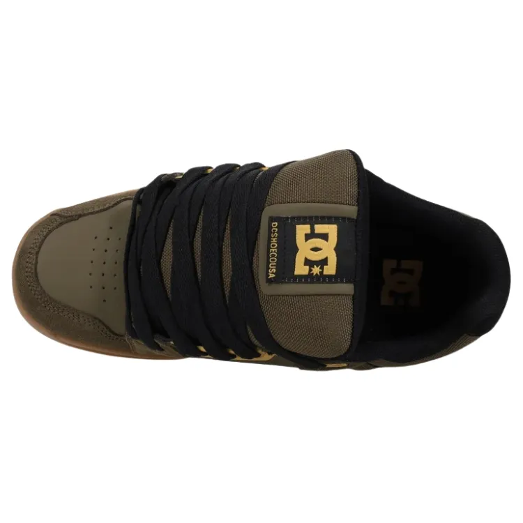 DC Stag Olive Gum Mens Skate Shoes [Size: US 9]