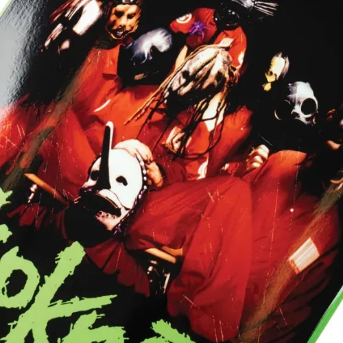 Welcome X Slipknot Self Titled On Gaia Black Green Dip 9.67 Skateboard Deck