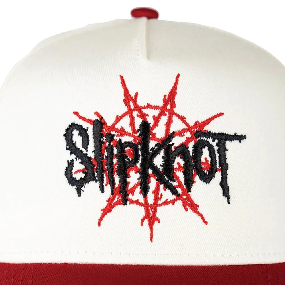 Welcome Skateboards X Slipknot Nonagram White Red Hat