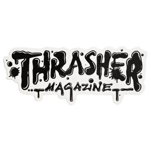 Thrasher Wet Paint Sticker [Colour: Green]