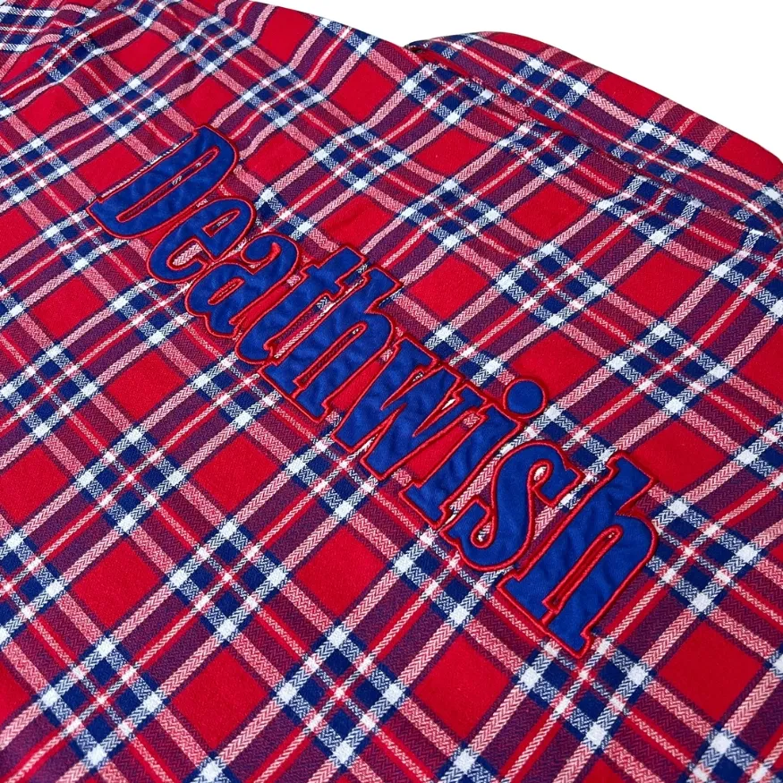 Deathwish Classic Red Blue Flannel [Size: L]