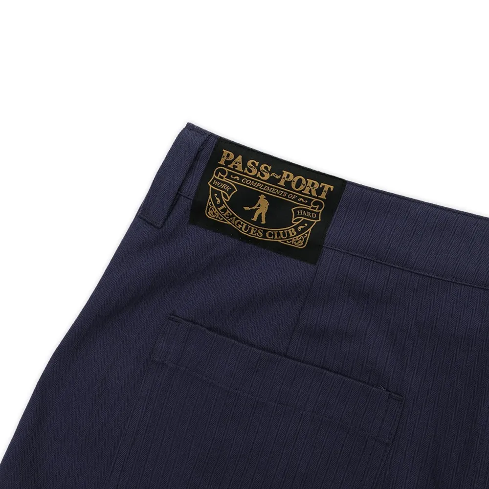 Passport Leagues Club Striped Navy Shorts [Size: 32]