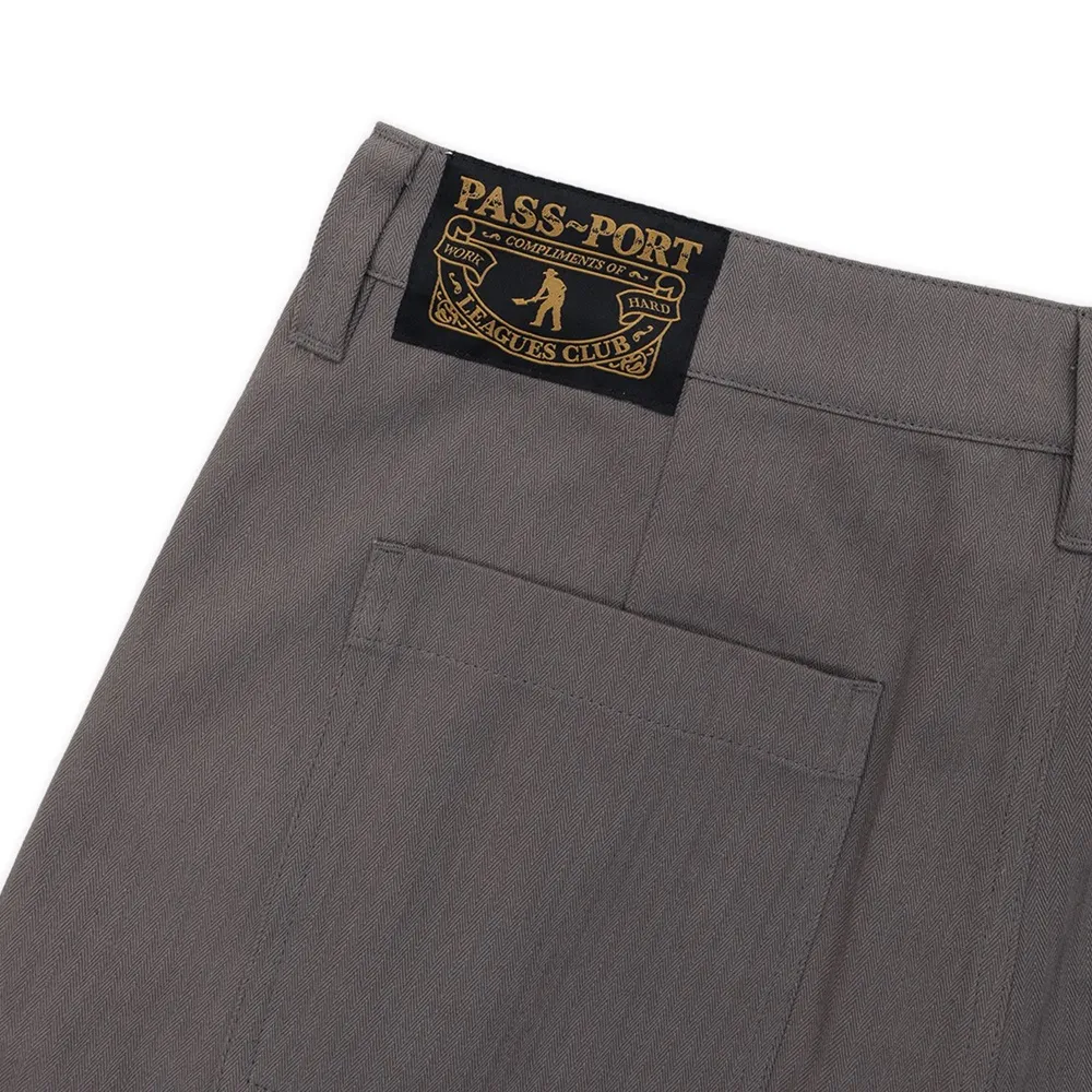 Passport Leagues Club Striped Grey Shorts [Size: 34]