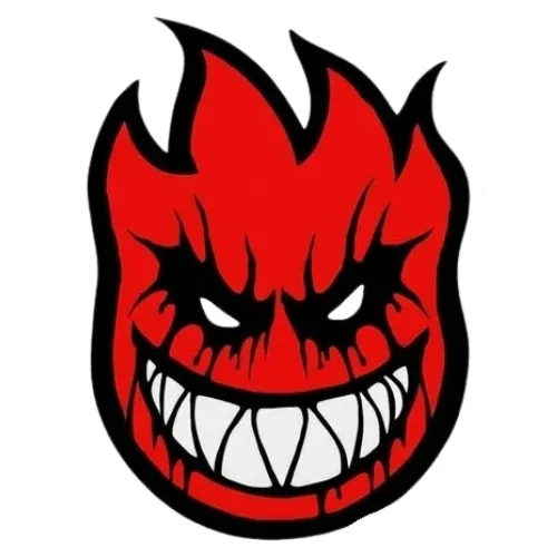 Spitfire Bighead Deathmask II Sticker [Colour: Silver]