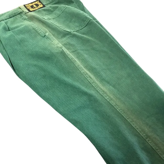 Passport Herringbone Leagues Club Hunter Green Sun Bleached Pants [Size: 32]