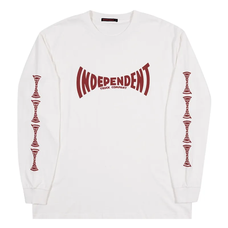 Independent Span Original Fit White Long Sleeve Shirt [Size: L]