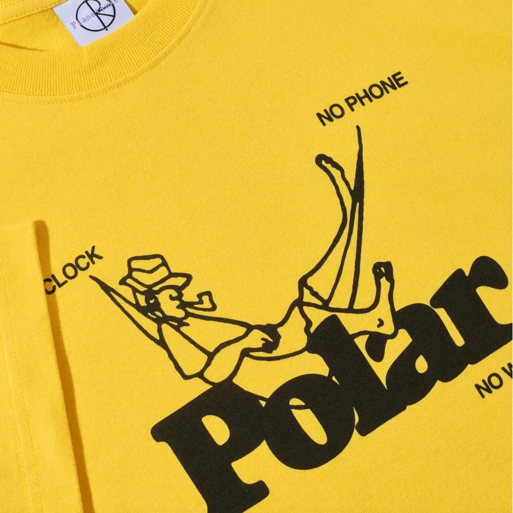Polar Skate Co No Worries Lemon T-Shirt [Size: L]