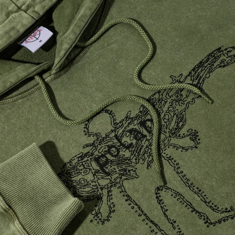 Polar Skate Co Acid Frank Soul Army Green Hoodie [Size: L]
