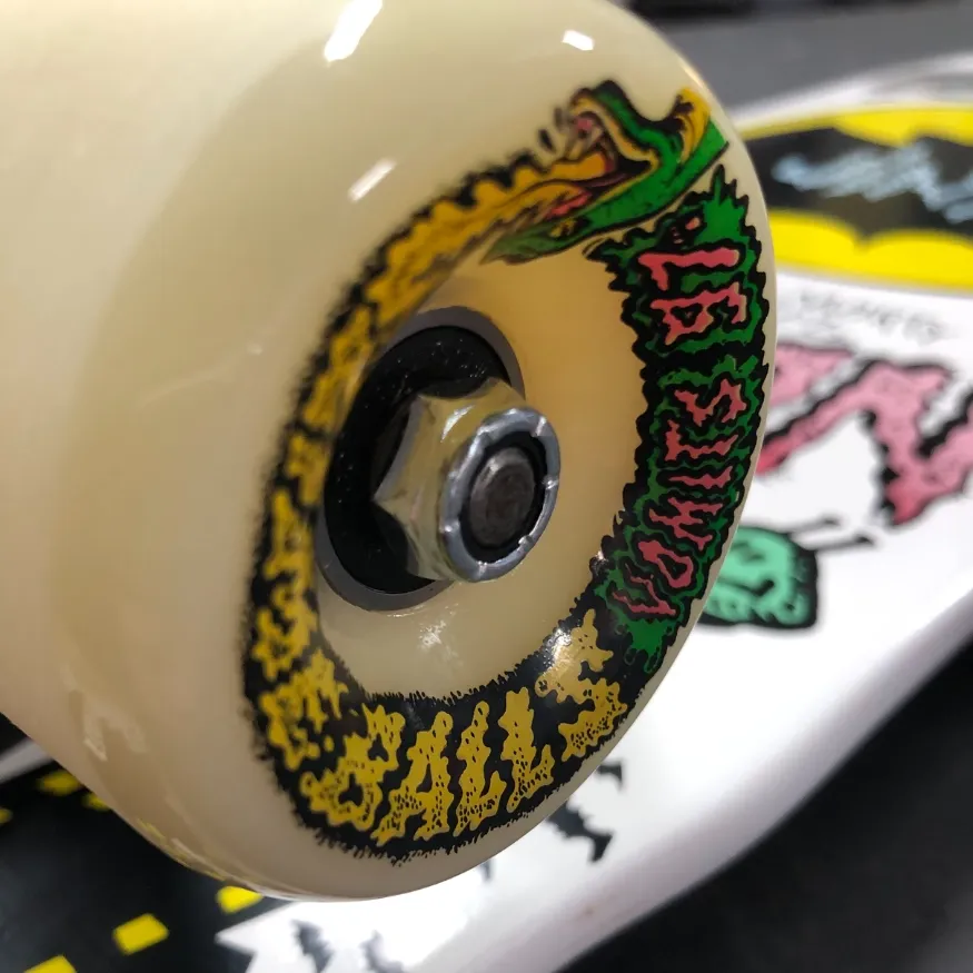 Kick Push Vision Jinx Mini White 9.5 Custom Complete Skateboard