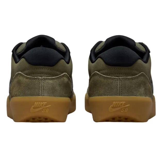 Nike SB Force 58 Medium Olive Gum Brown Black Mens Skate Shoes [Size: US 9]