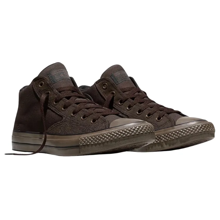 Converse Chuck Taylor All Star Malden Street Mid Suede Fresh Brew Black Gum Shoes [Size: US 9]