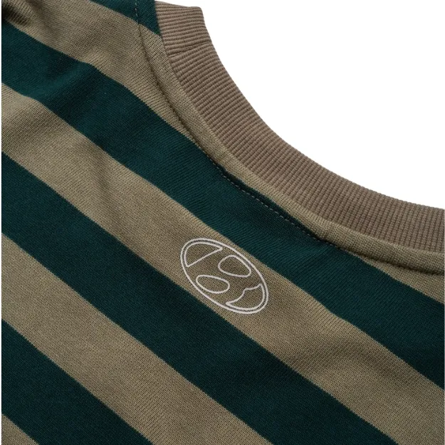 Buzzcut Jigsaw Stripe Green Long Sleeve Shirt [Size: L]
